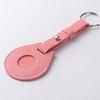 Lädernyckelring med bälte / AirTag-fodral för sublimering - rosa
