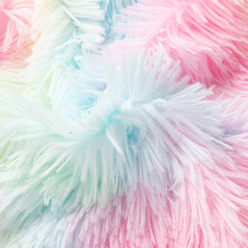 Colorful pillowcase 45 x 45 cm in long-haired fleece and microfiber for sublimation