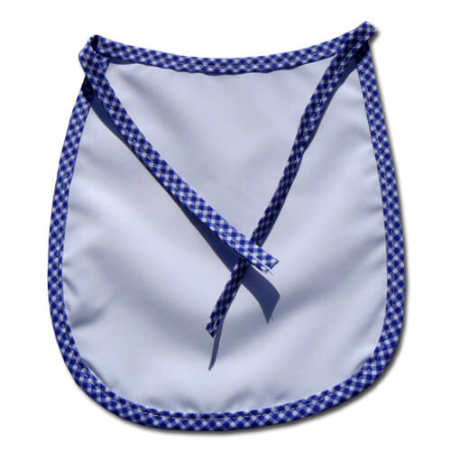 Premium slabbetje met blauw ruitje Sublimatie thermische overdracht