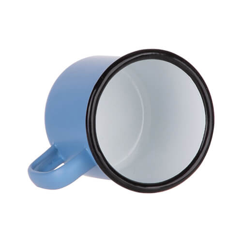 Emaliuotas puodelis 360 ml, skirtas sublimacijai - Matinis mėlynas