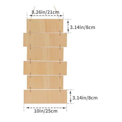 Six hanging plywood frames for sublimation