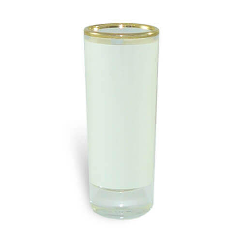 Een glas 90 ml met een gouden rand Sublimatie Thermal Transfer