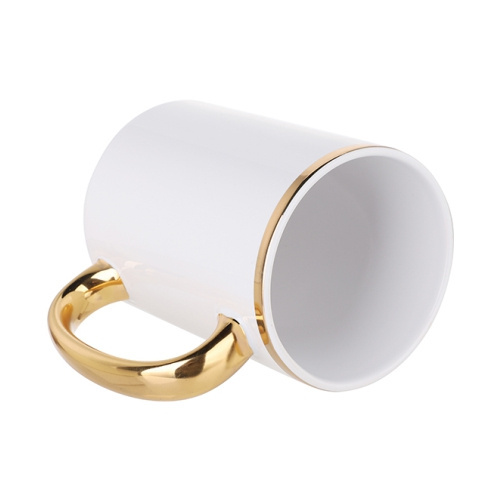 Mugg MAX 450ml med ett gyllene handtag för sublimering