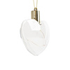 Plastic bauble glowing with warm light - heart for sublimation
