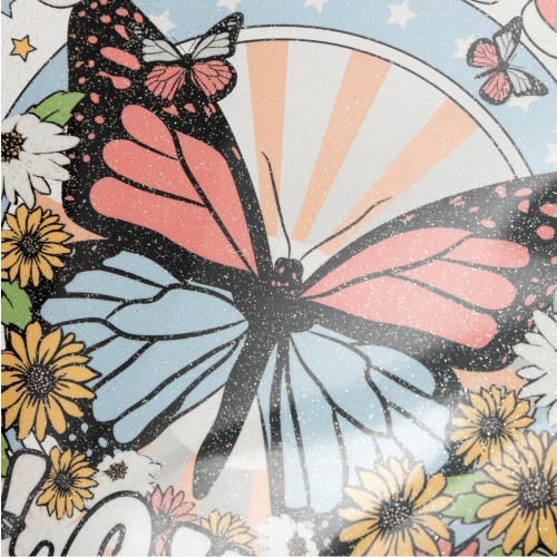 OtterPro DTF A3 glitterprintfolie - 50 ark - Regnbue