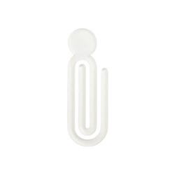 Small acrylic paper clip for sublimation - circle