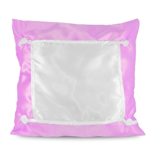 Eco-pudebetræk 40 x 40 cm lyserød Sublimation termisk overførsel