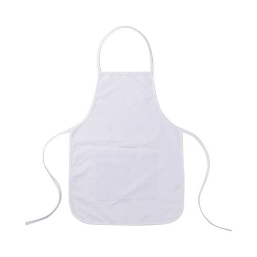 Tablier blanc avec poche pour enfant pour sublimation