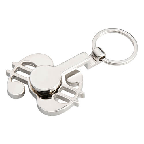 Metallnyckelring - spinner för sublimering - Dollar