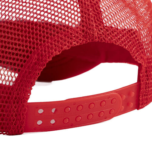 Full Color Adult Trucker Cap for sublimation and thermal transfer - red