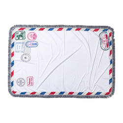 Plüüsist tekk 150 x 100 cm ümbrikukujundusega sublimatsiooni jaoks