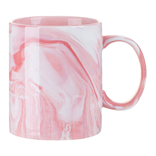 Mug 330 ml pour sublimation - marbre rose