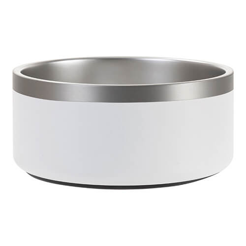 Cuenco de acero inoxidable 1900 ml para sublimación - blanco mate