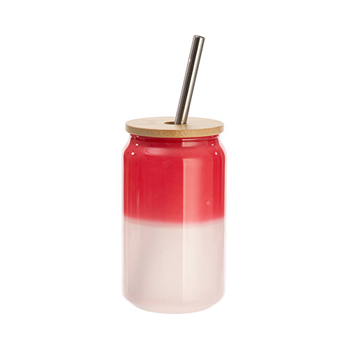 Sticlă de transfer termic de 400 ml pentru sublimare - roșu