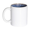 Mug 330 ml avec intérieur émaillé pour sublimation - bleu foncé