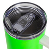Stainless steel travel mug 1200 ml for sublimation - matte neon green