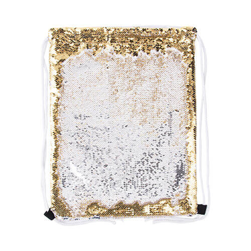 Rugzak 36 x 45 cm met pailletten voor sublimatie - goud