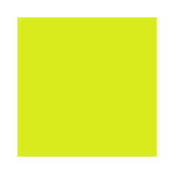 Ett ark självhäftande folie som övergår från gult till grönt