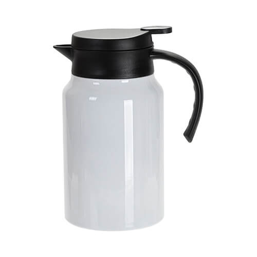 Stainless steel coffee pot 1500 ml for sublimation - white