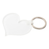 Acrylic keychain for sublimation keys - heart