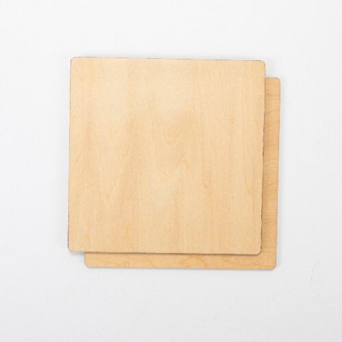 Kétoldalas rétegelt lemez szublimáláshoz 20 x 20 x 0,5 cm - 2 db.