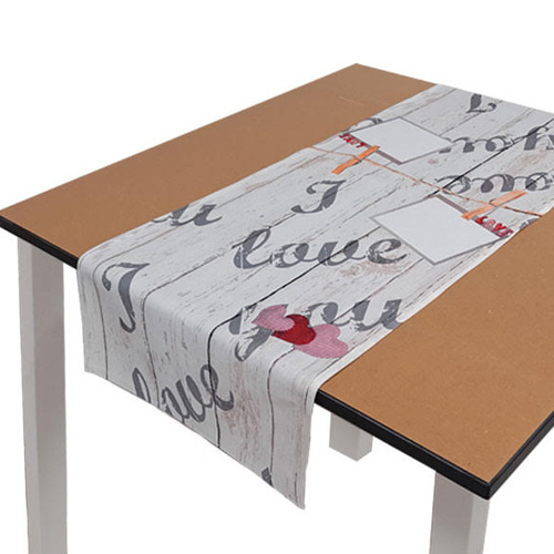 Serviette de table en polyester 40 x 120 cm pour sublimation - Love