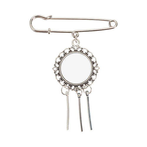 Ronde broche - veiligheidsspeld met drie strepen voor sublimatie