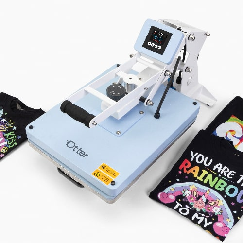 Automatic flat press with retractable tabletop 40 x 50 cm