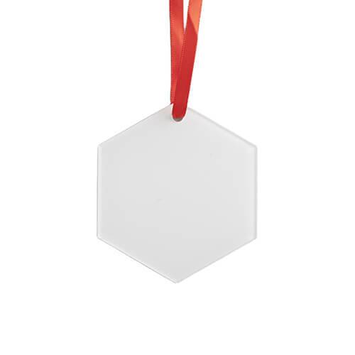 2 mm acrylaat hanger voor sublimatie - zeshoek