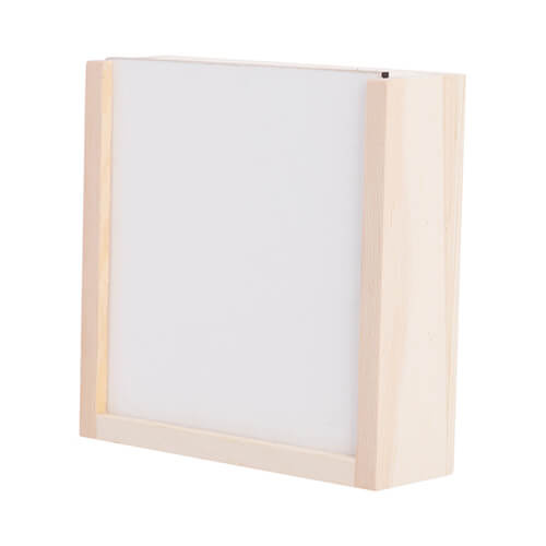 Ξύλινο κουτί 11 x 11 x 3,5 cm για εξάχνωση