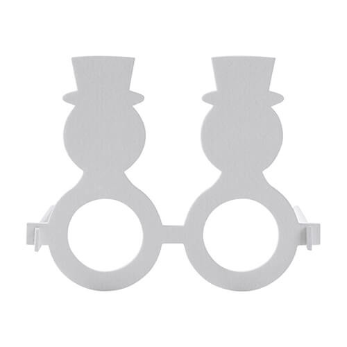 Szublimációs filc szemüveg - hóember