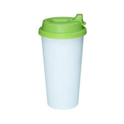 ECO Tumbler coffee mug light green lid Sublimation Thermal Transfer