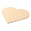 Fotoram - hjärta av plywood för sublimering - 25,4 x 25,4 cm