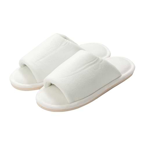 Volwassen pantoffels met lang bovenwerk voor sublimatie - witte zool