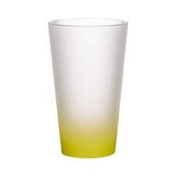 Frosted glass for sublimation 450 ml - lime gradient