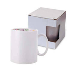 300 ml mugg med Happy Mother's Day interiör med en kartong. Sublimation Thermal Transfer