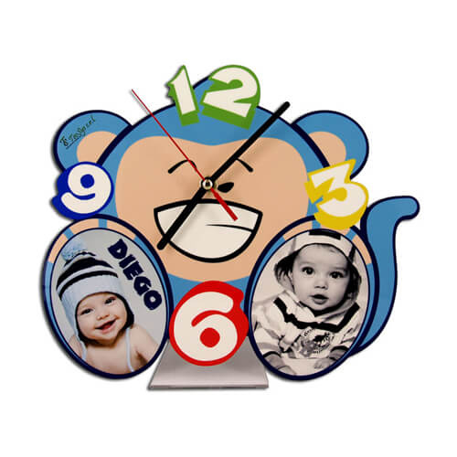 MDF podni sat - Majmun - Sublimacijski termo transfer