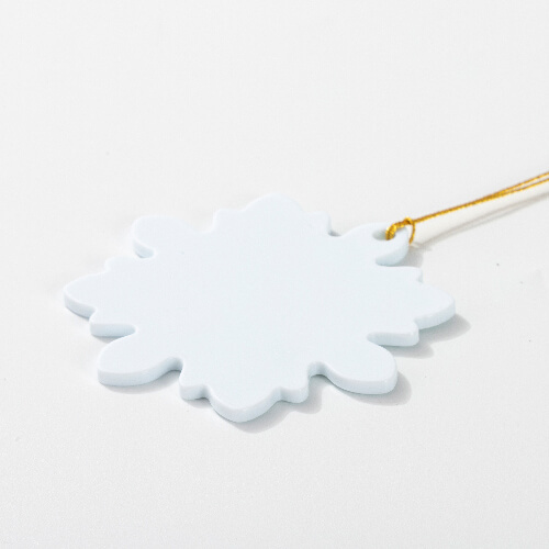 Plastic pendant for sublimation - leaf
