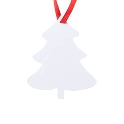 Pendentif en métal pour sublimation - Sapin de Noël