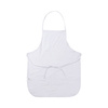 Adult's white apron with pocket for sublimation