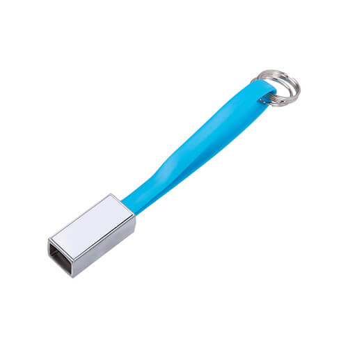 Llavero - Cable de datos Lightning para sublimación - azul