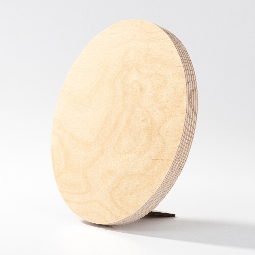 Cadre photo rond en contreplaqué pour sublimation - Ø 20,3 cm