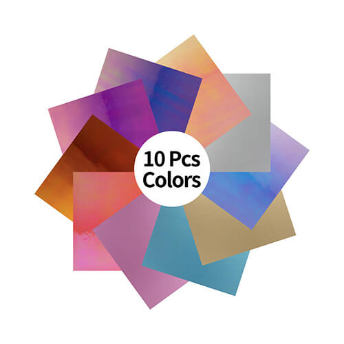 Set of 10 sheets of self-adhesive