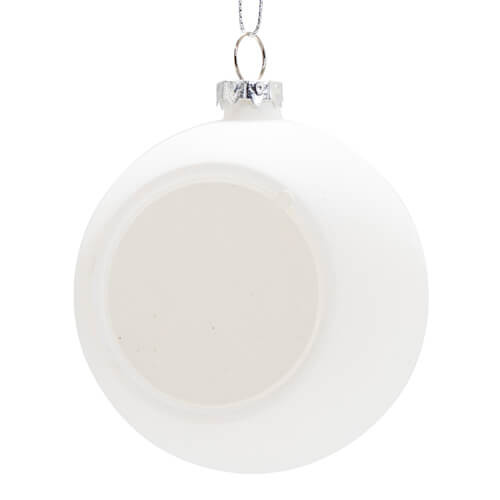 Ziemassvētku eglīte Ø 7,8 cm sublimācijai - balta matēta