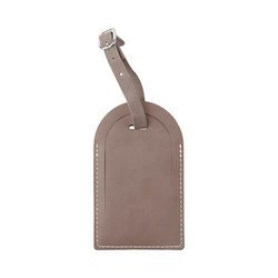 Leather luggage tag for sublimation - gray dome