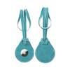 Breloque en cuir avec sangle de bagage / Pochette AirTag pour sublimation - vert