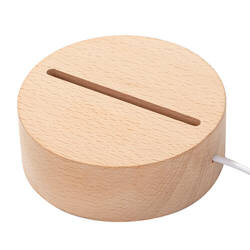 LED lampas pamatne - apaļa Ø 10 cm - silta gaisma