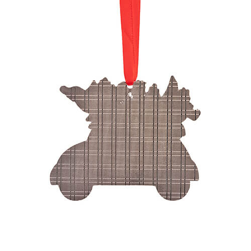 Pendentif sapin de Noël en métal pour sublimation - auto