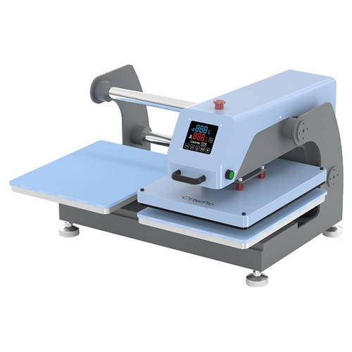 OtterPro pneumatisk flatbed-presse med to stationer - blå