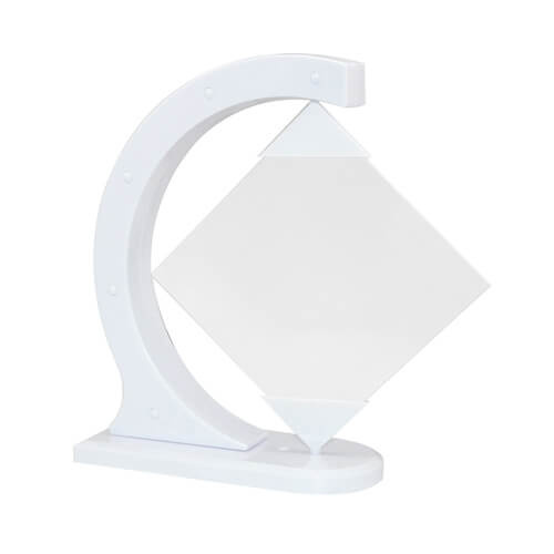 Plastikinis rėmelis rombo formos 17 x 22 cm sublimacinis terminis perkėlimas
